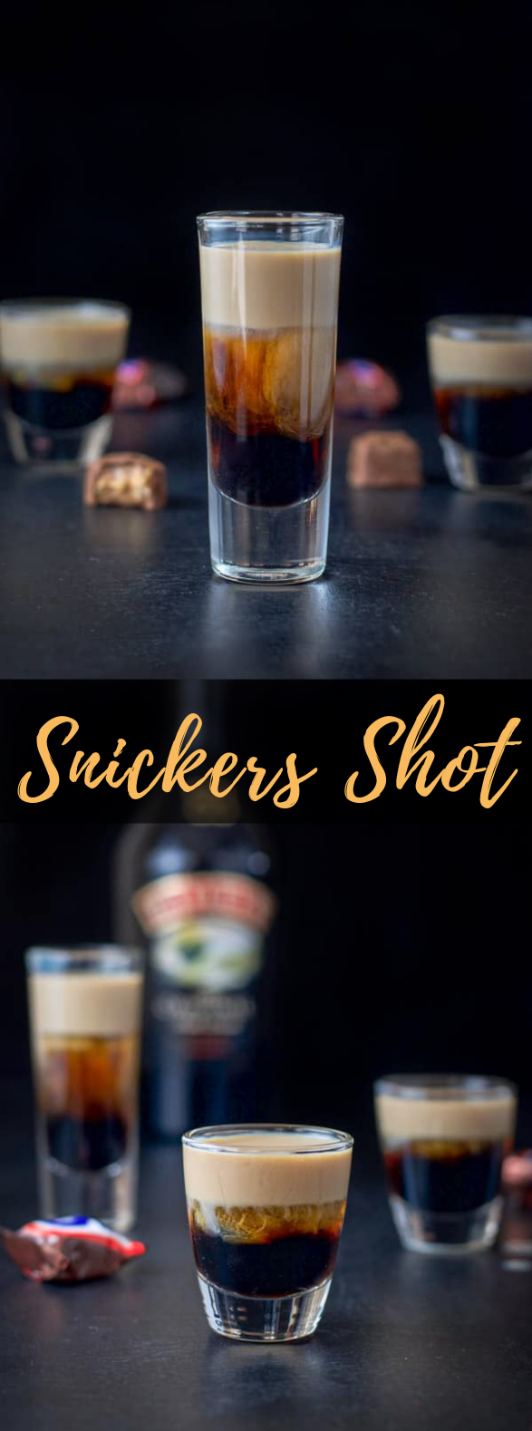 SNICKERS SHOT | STORM CLOUDS IN A GLASS #cocktails #candybar