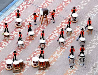 Japanese Children Drumming Aomori Japan