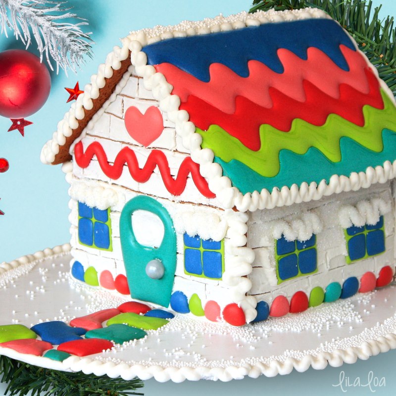 How To Make A Candy Cottage Decorated Gingerbread House