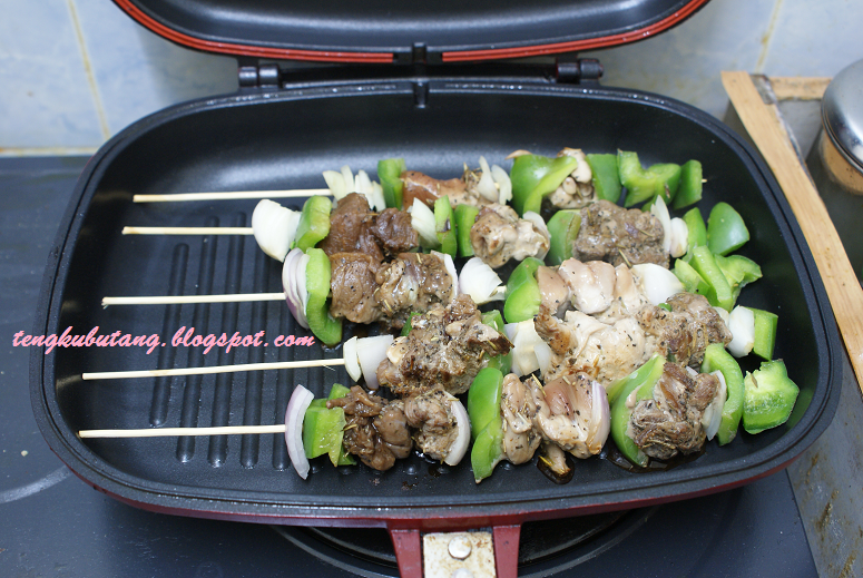 RESEPI SKEWER DAGING + AYAM DAN CILI BENGGALA - Sharing My 