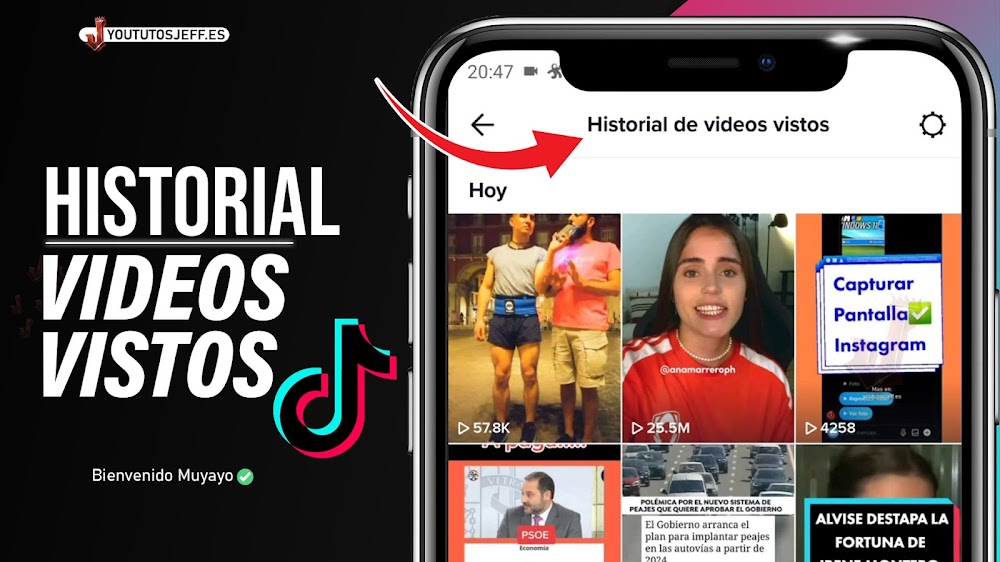 Ver HISTORIAL DE VIDEOS VISTOS en TikTok