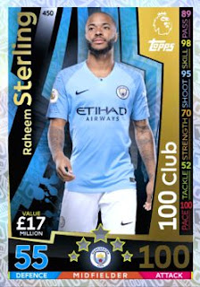 Match Attax 2018 2019 Manchester City Premier League Set