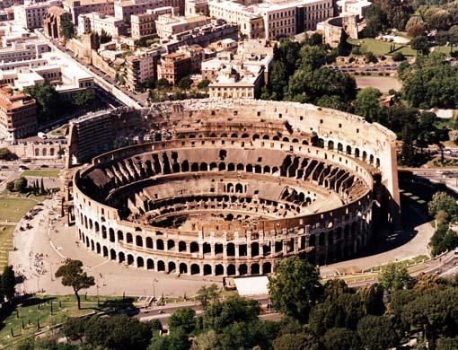 The colosseum of Rome