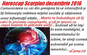 Horoscop decembrie 2016 Scorpion 