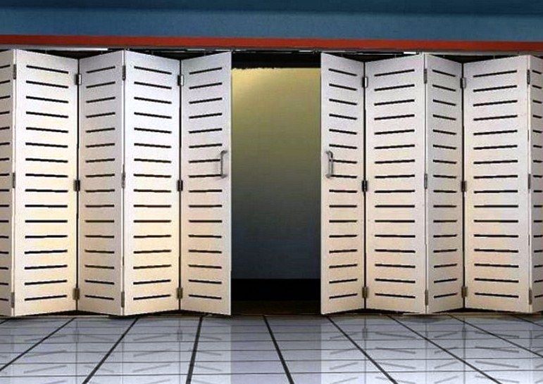 25 model desain pintu besi minimalis modern lipat geser 