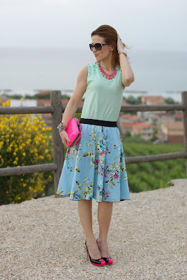 fornarina circle skirt