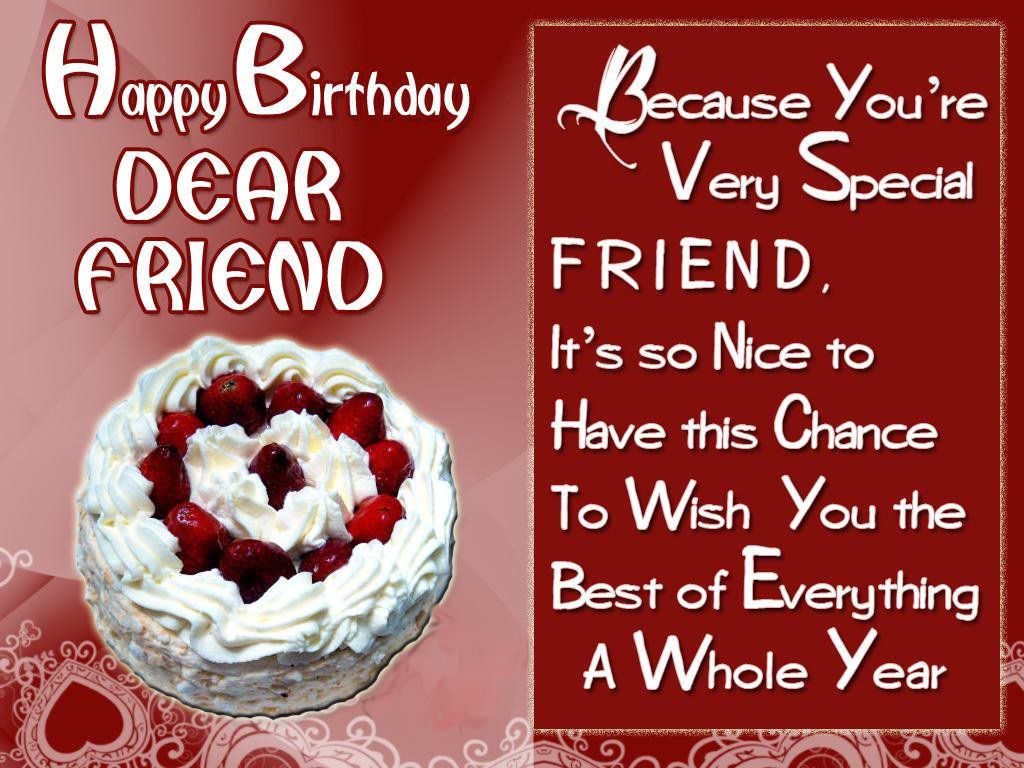 greeting birthday wishes for a special friend - This Blog About Health