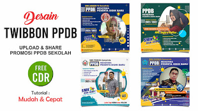 Desain Twibbon PPDB CDR