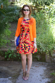Choies multicolor debris dress, Miu Miu rasoir, Millelire POP, Fashion and Cookies, fashion blogger