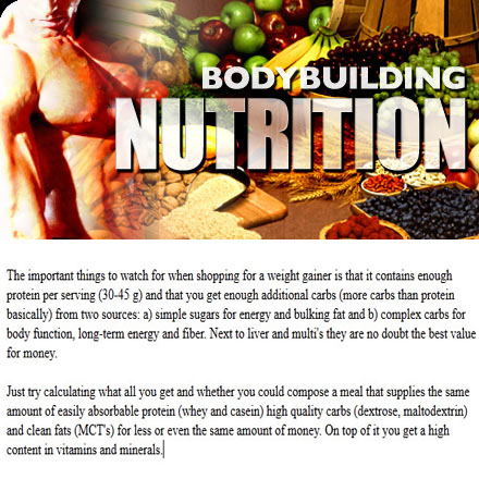 Bodybuilding Nutrition Guide | themostinspiringe
