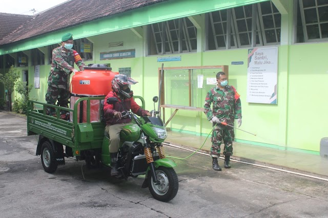 Ponpes Al-Mukmin Ngruki kembali disemprot disinfektan