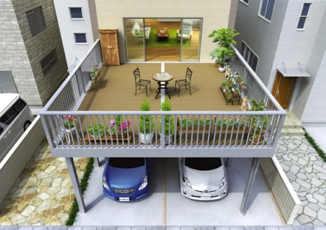 simple second floor balcony design