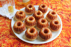 Food Lust People Love: These babà Napoletano al rum bundtlettes are a traditional Italian dessert baked in an unconventional pan that does them proud. The hole in the middle gives extra surface area for absorbing the rum syrup and that is a very good thing!