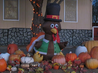 turkey in the pumpkin patch yard decorations