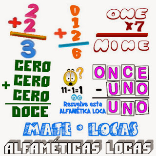 Alfamética, Alfaméticas Locas, Matelocas, Matemáticas Locas, Matemáticas Divertidas