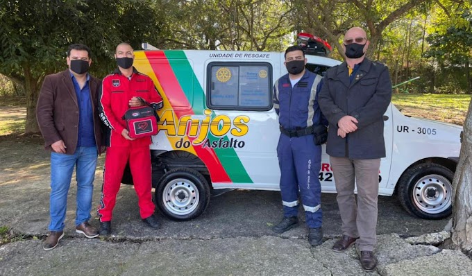 CACHOEIRINHA | Rotary Industrial entrega ambulância ao Anjos do Asfalto e faz parceria para revitalizar praça