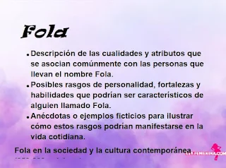 significado del nombre Fola