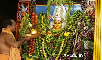 Why is lemon garland given to mother? Why pumpkin as a sacrifice?