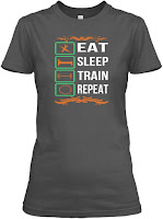 Eat sleep run repeat T-shir