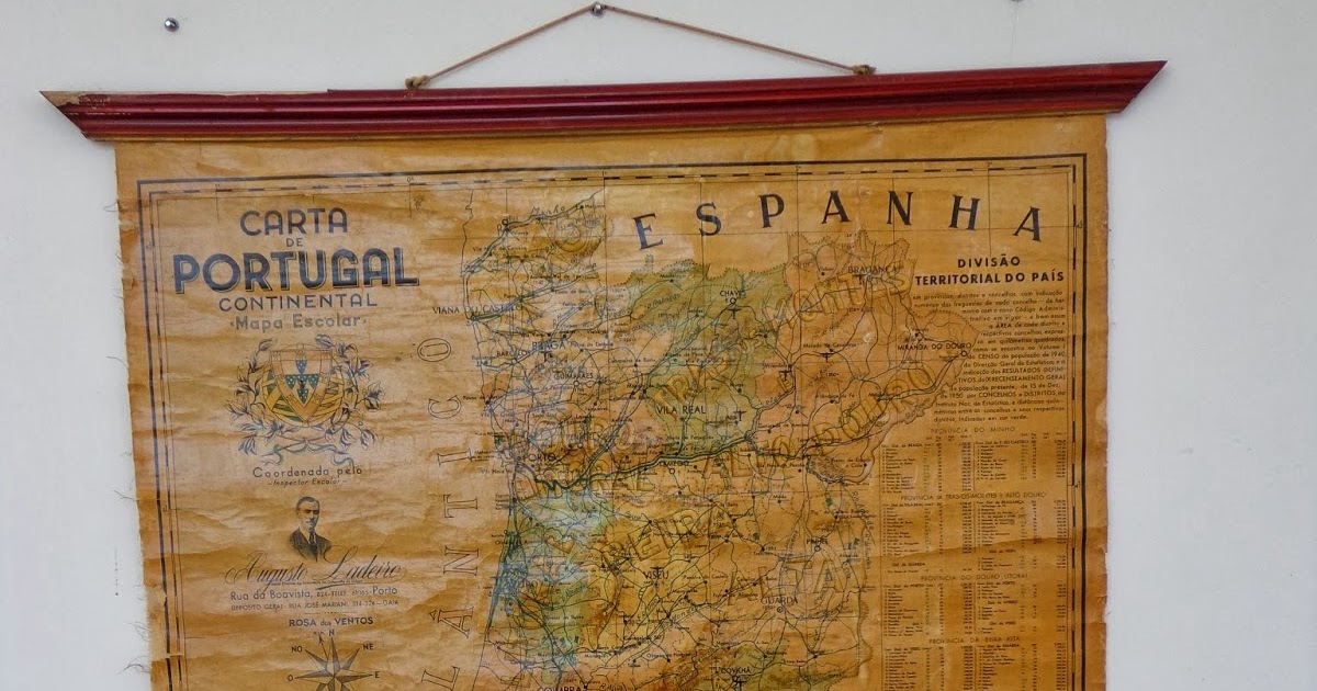 Mapa escolar de Portugal continental