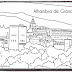 Dibujos Alhambra Granada para colorear