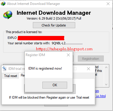 Explo Idm Trial Reset And Registration Tool
