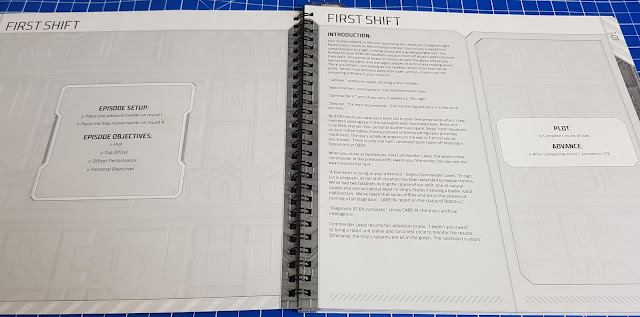 Gen 7 Game Review Plot Book inside page showing objectives and set up