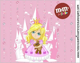 Blondie Princess, Free Printable M&M Labels.