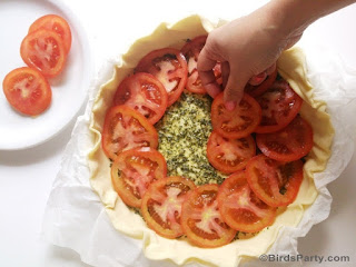 Brunch Ideas: Super Easy Pesto, Tomato & Feta Tart Recipe