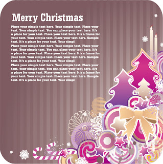 クリスマス・ツリーの背景 paper Christmas trees decorations イラスト素材1