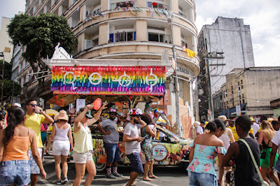 MicroTrio de Ivan Huol no Carnaval 2019. Foto Lígia Rizério.