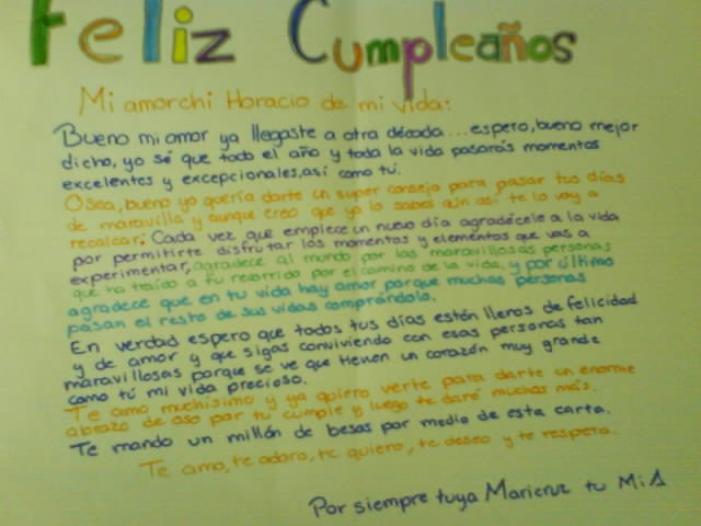 Honey te amo feliz cumpleaños: Carta por tu cumple mi amorchi