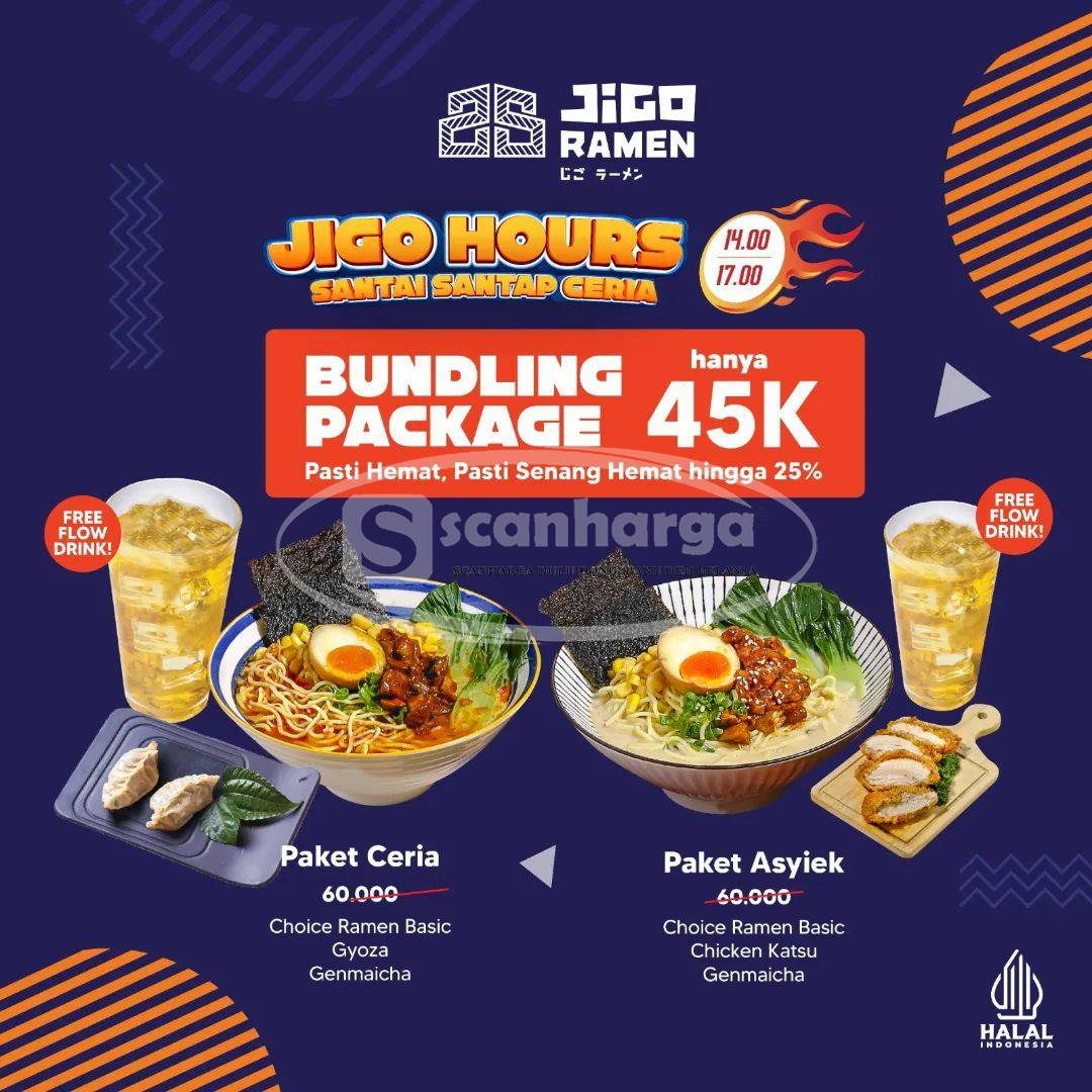 JIGO RAMEN Promo Spesial JIGO HOURS