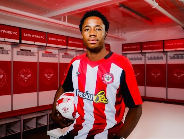 18Yrs Old Flying Eagles Defender, Frederick Bought By Brentford From Moses Simon's Kaduna Academy.