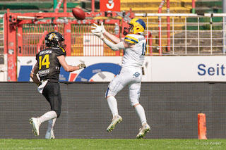 Sportfotografie GFL2 American Football Münster Blackhawks Hildesheim Invaders