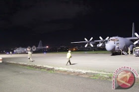 Dua C-130 Hercules Angkatan Udara Amerika Serikat mendarat di Bandung 