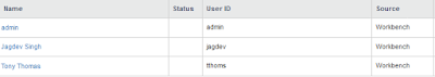 Workbench User Creation