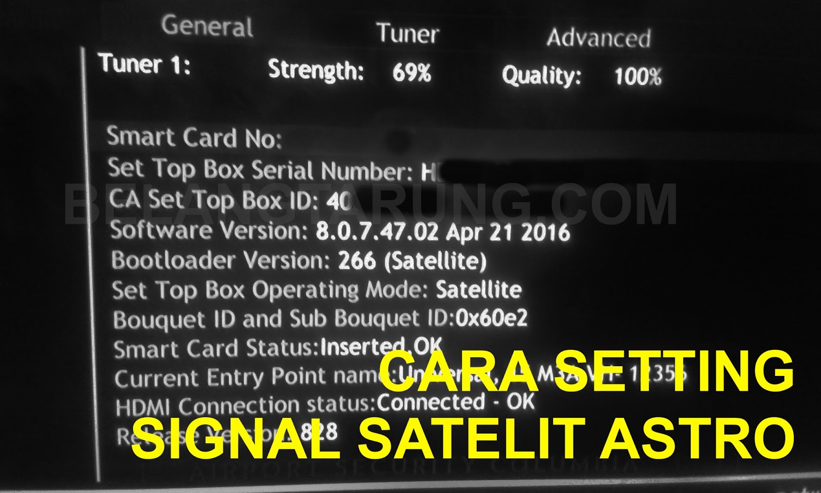 Cara Setting Signal Satelit Astro Jika Service Currently ...
