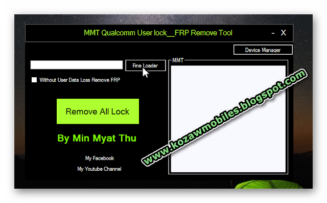 MMT Qualcomm UserLock_FRP Remove Tool