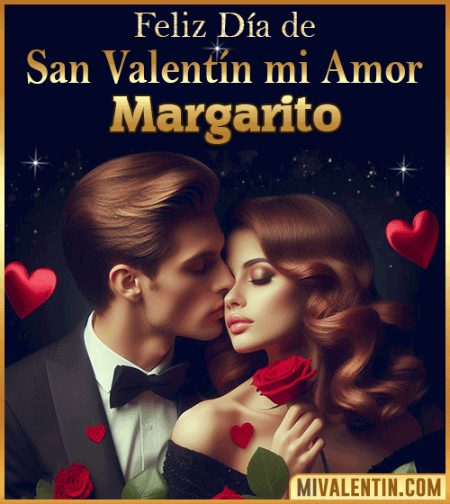Tarjetas Feliz día de San Valentin Margarito