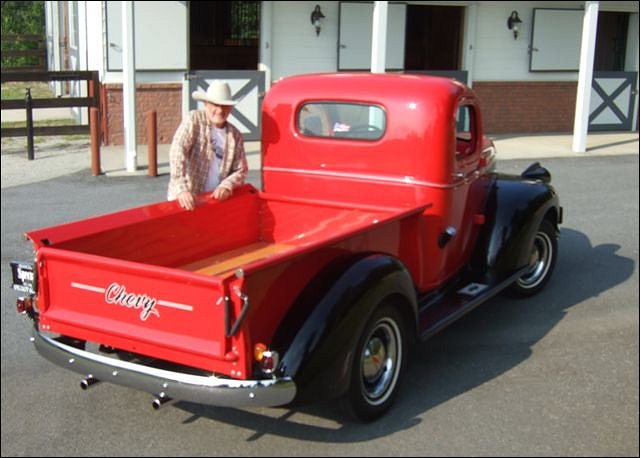  1946 Chevy pickup truck The truck underwent a complete frameoff 