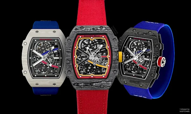 Richard Mille RM 67-02 Sébastien Ogier, RM 67-02 Alexis Pinturault and RM 67-02 Alexander Zverev