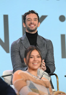 Michael Urie from “Shrinking” speaks at the Apple TV+ 2023 Winter TCA Tour at The Langham Huntington Pasadena.