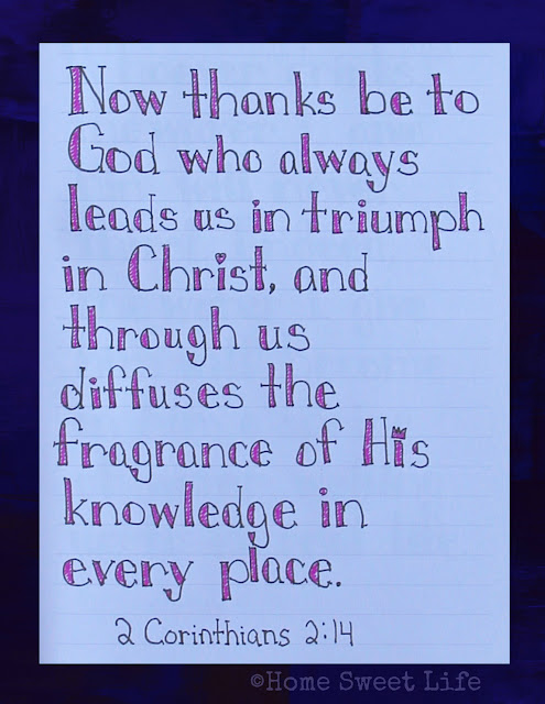 Scripture Writing, 2 Corinthians 2:14