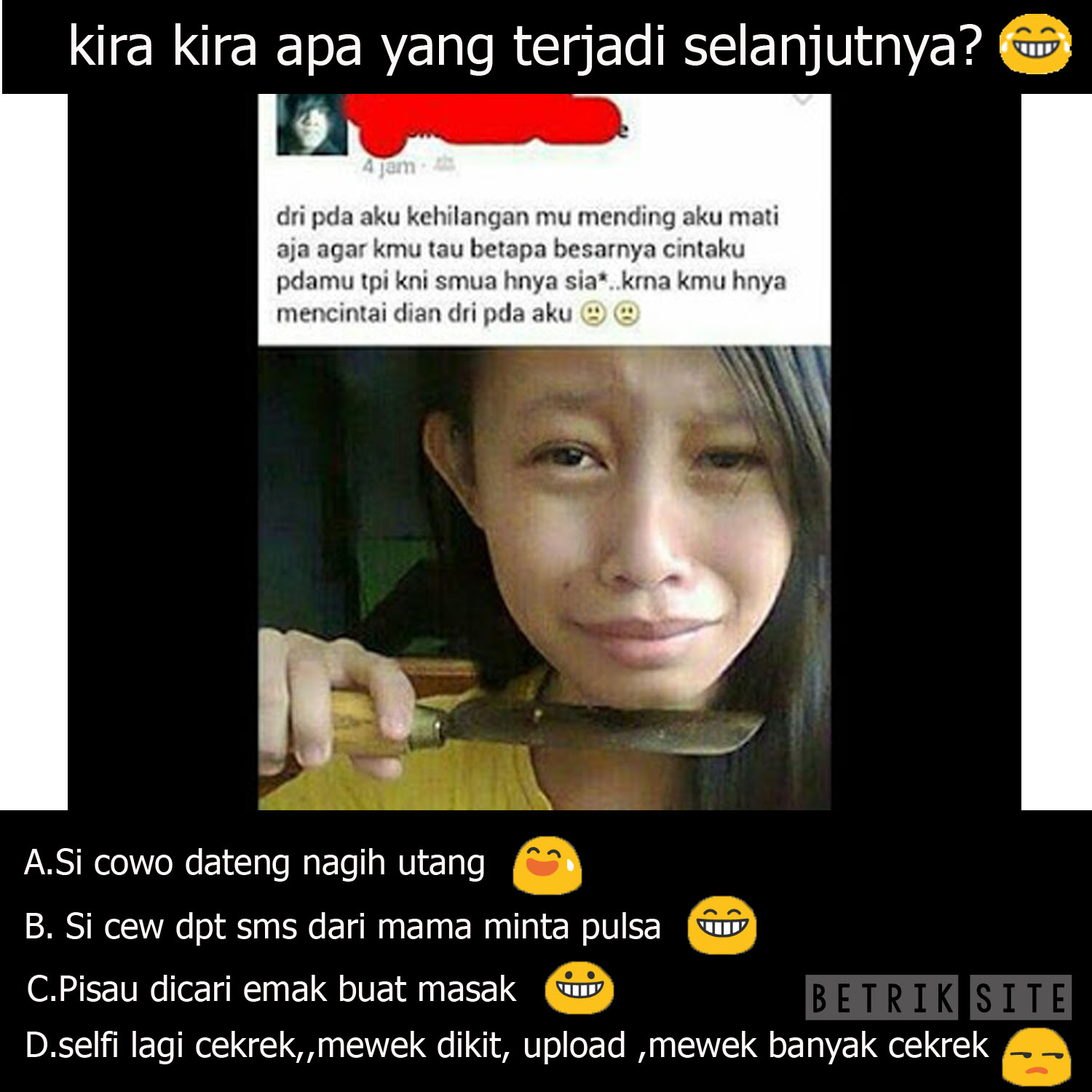 Meme Anak Kecil Nangis DP BBM Lucu Kocak Dan Gokil