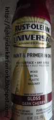 This is Rust-Olem Plastic Red Spray Paint