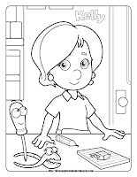 handy manny kelly coloring pages