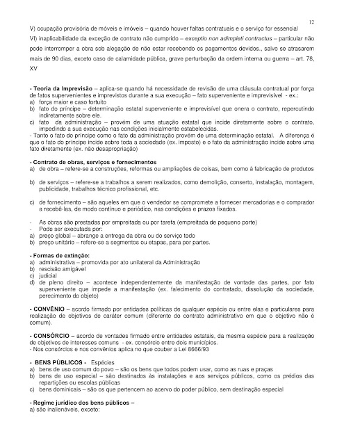 DIREITO ADMINISTRATIVO RESUMO