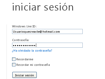 Crear Cuenta Hotmail (Live)