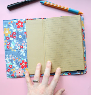 fabric covered note book kid craft